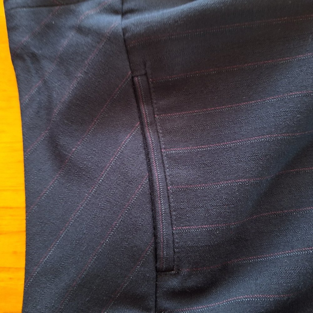 2 Piece Emma James Stretch Pinstripe Pantsuit - Picture 9 of 9